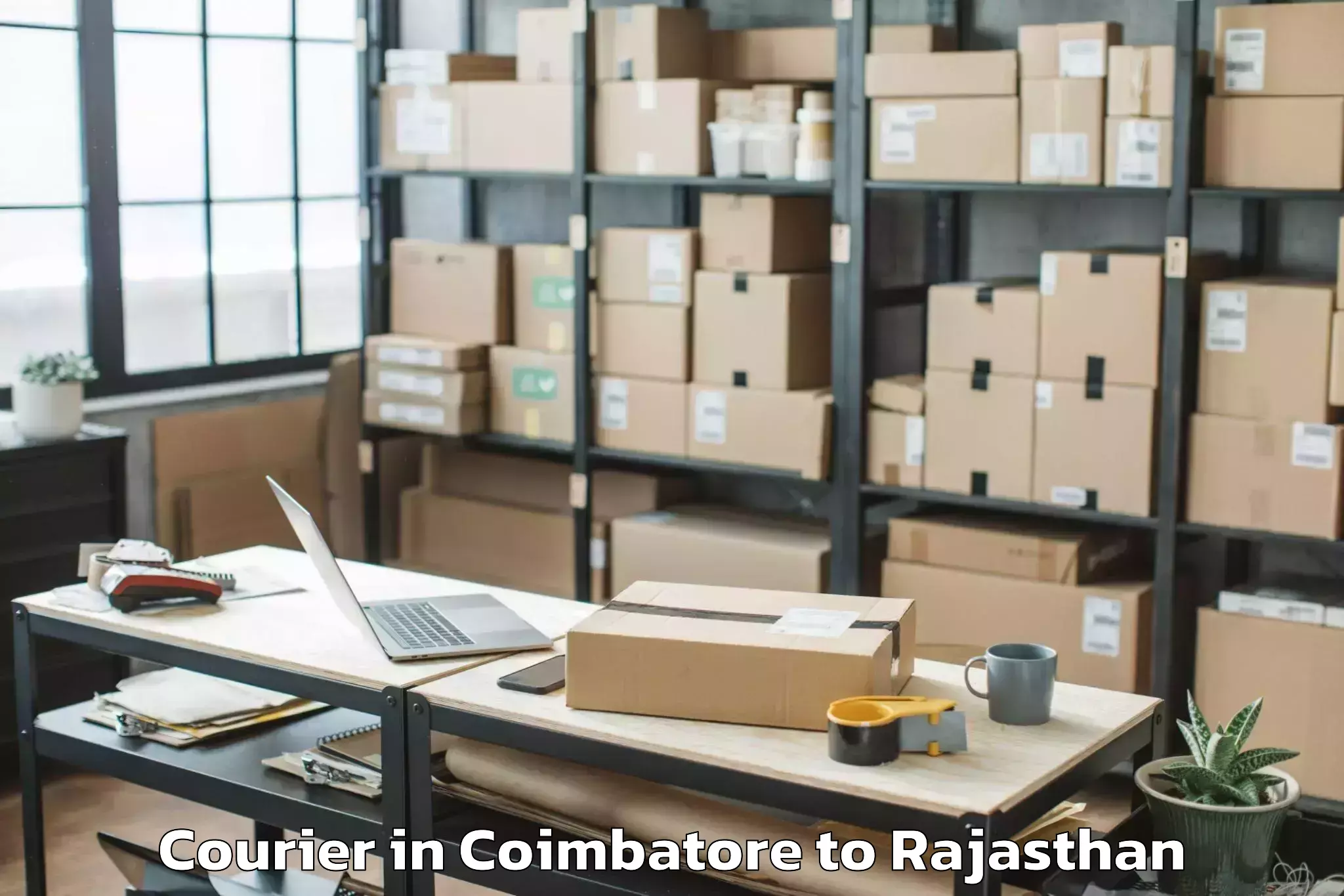 Reliable Coimbatore to Sirohi Courier